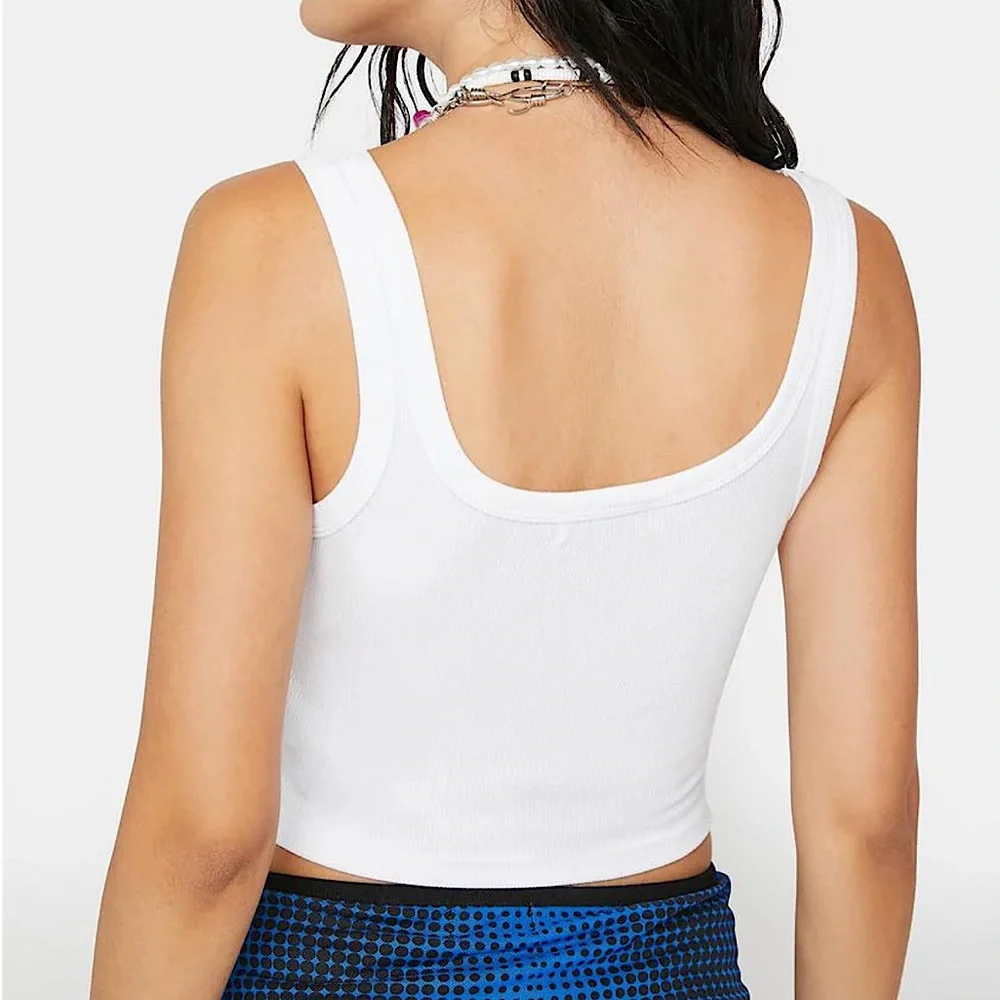 ⭐️(3/$25) NWOT EDIKTED Heaven Diamond Tank Top - Picture 2 of 5